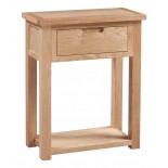 Moderna Oak 1 Drawer Small Hall Console Table